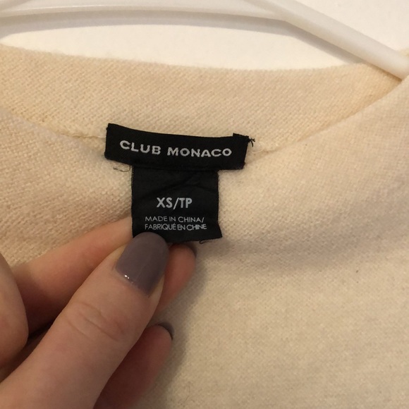 Club Monaco cream coloured sweater - Picture 2 of 2